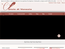 Tablet Screenshot of gioiedivenezia.com